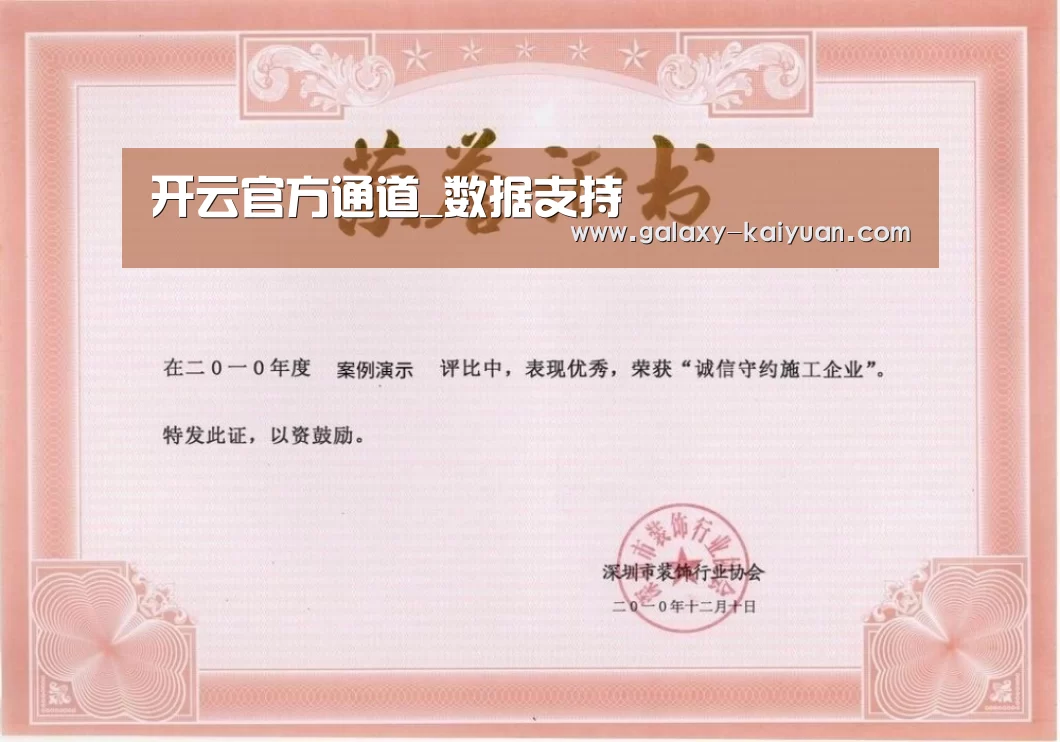 荣誉证书一